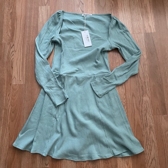 Reformation Dresses & Skirts - Reformation NWT Bruno Knit Dress in Robin’s Egg size M